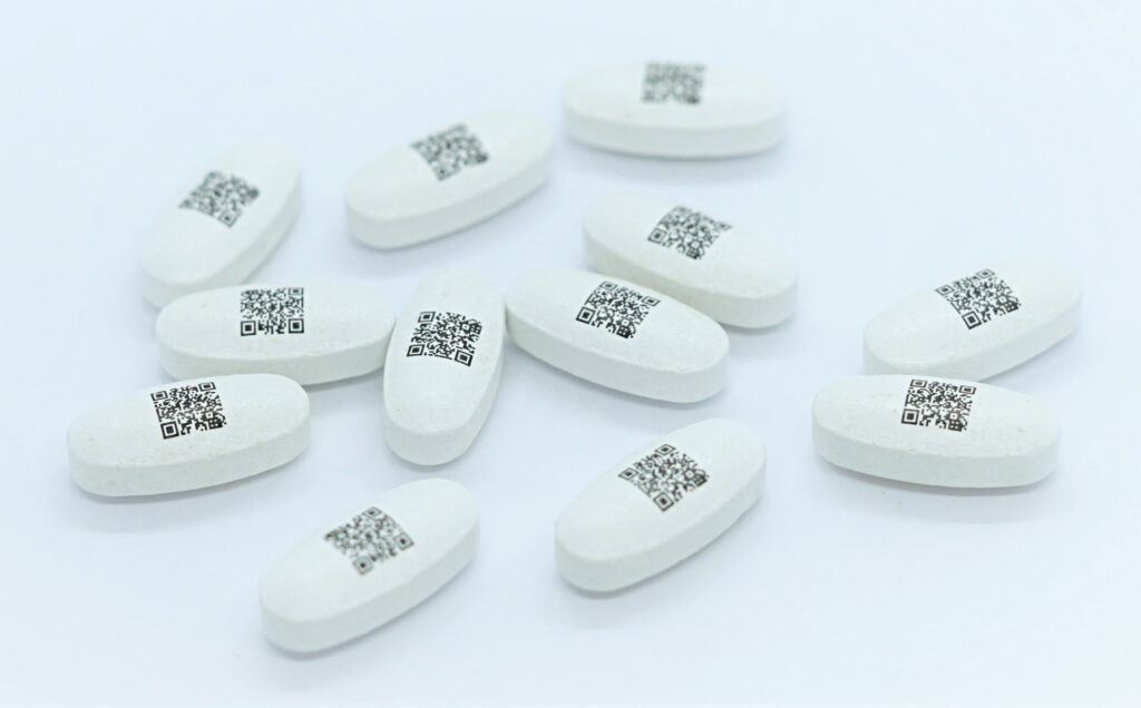 Print QR code onto tablet